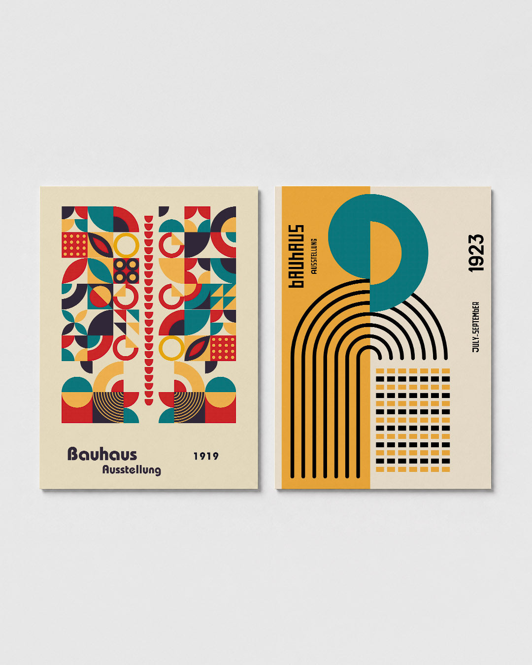 Vormen en vlakkenspel Posterset