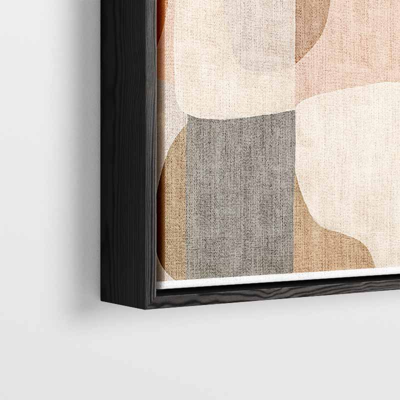 Warm Elegantie Abstract Schilderij Kunstwerk-canvas-dibond-plexiglas-wanddecoratie-WallArtistic