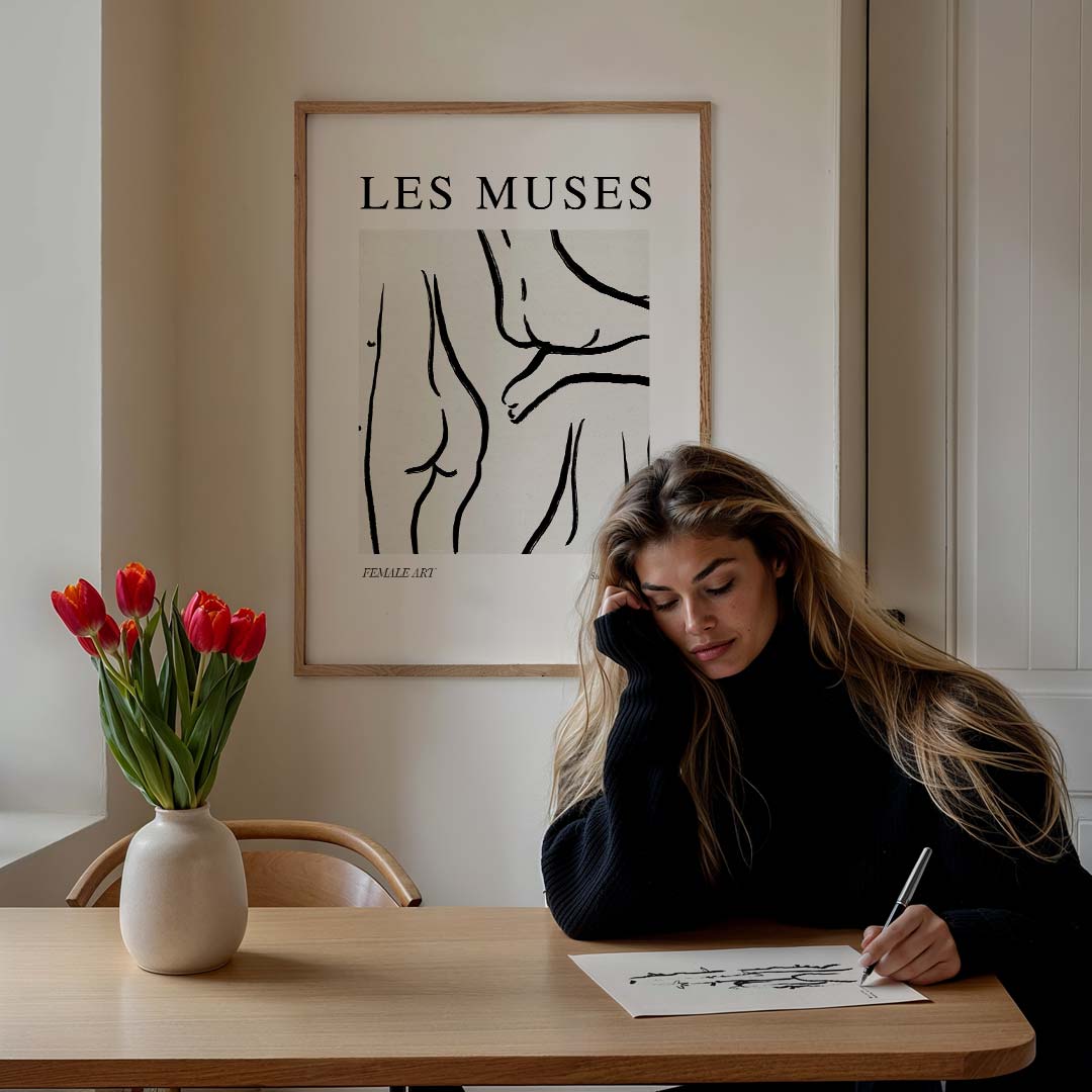 Les Muses: Kunstzinnige Studie Poster-WallArtistic