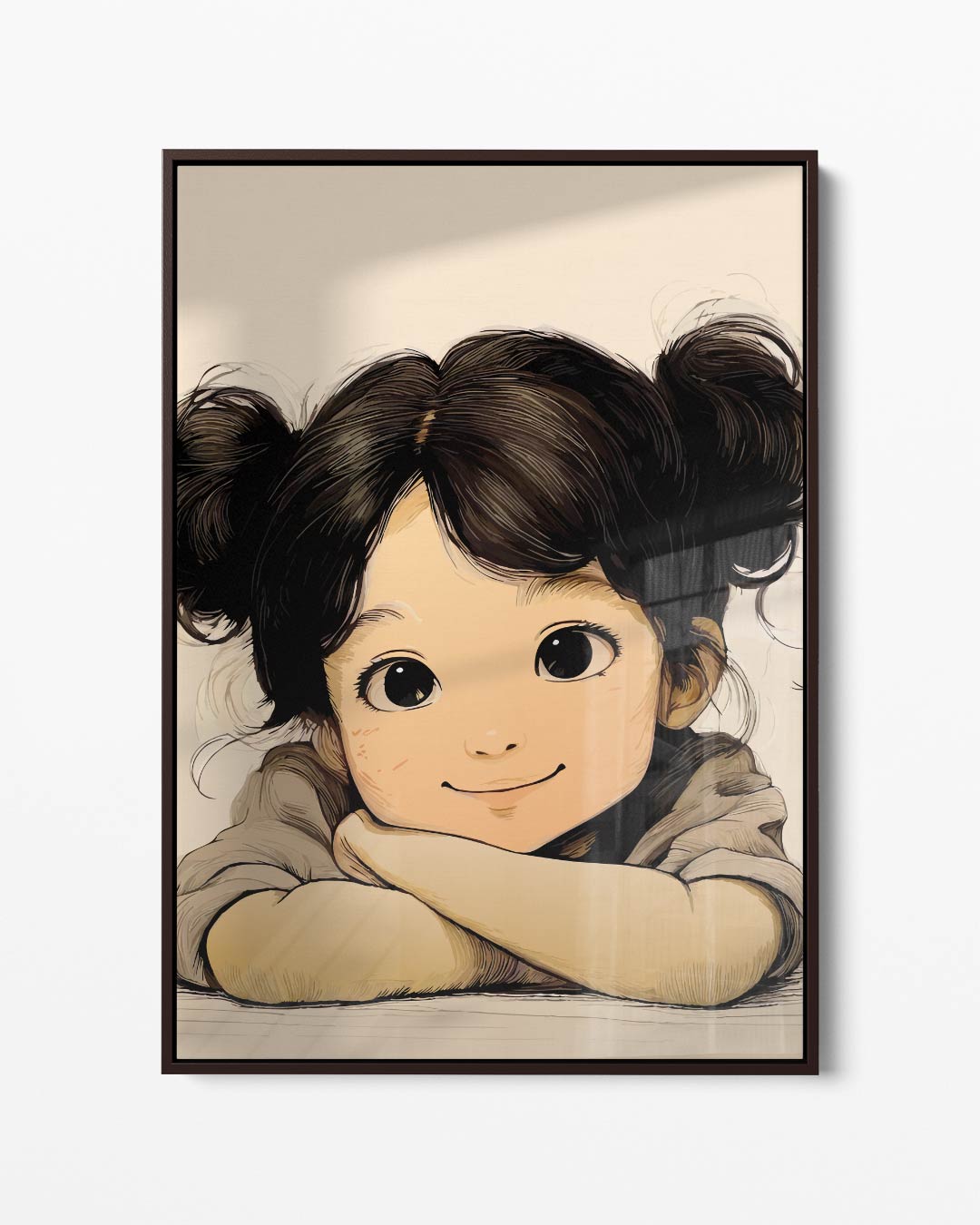 Stralende Kinderblik Kunstwerk-canvas-dibond-plexiglas-wanddecoratie-WallArtistic