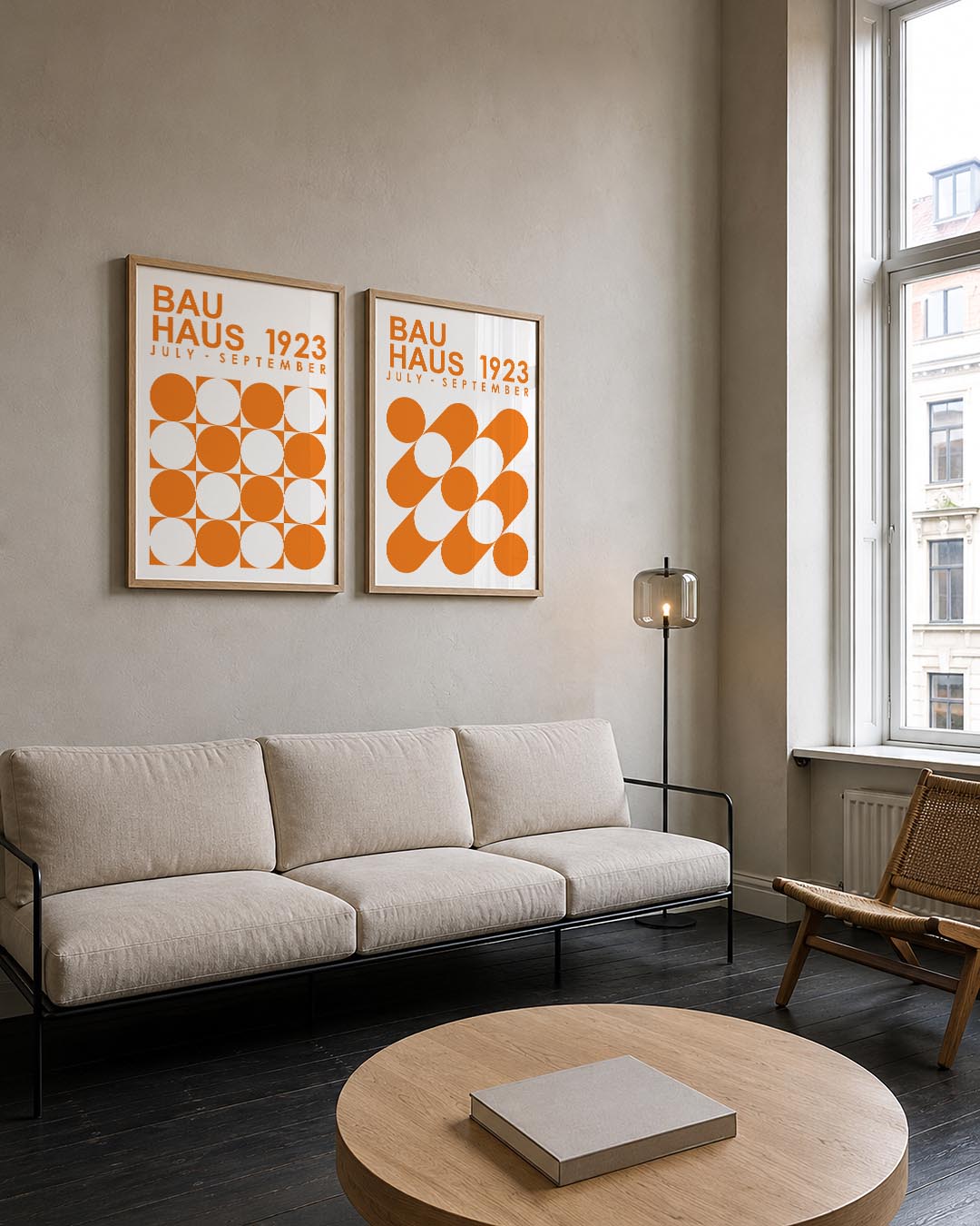 Cirkelritme en kleur Posterset