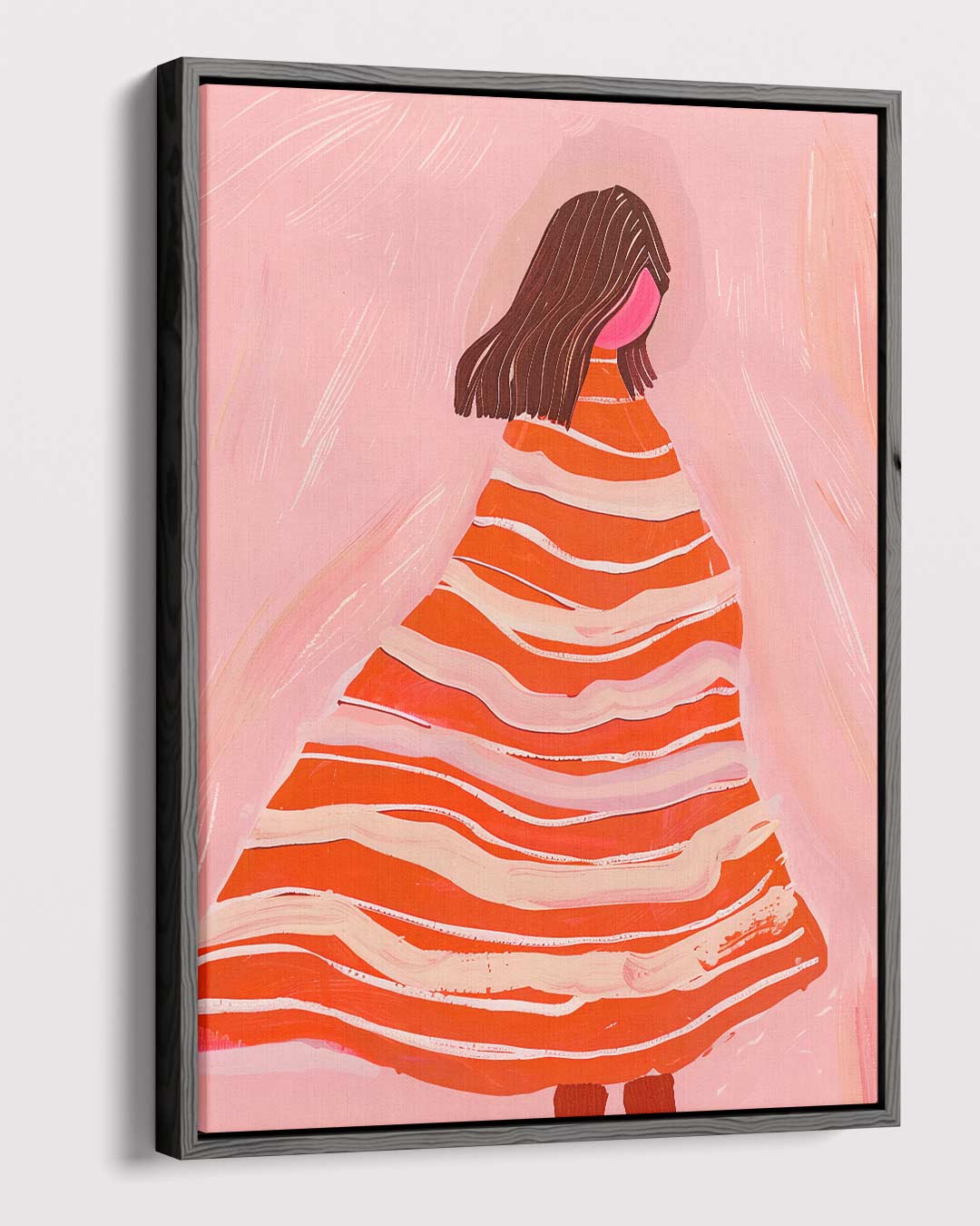 "Vluchtige Melodie in Roze" Kunstwerk-canvas-dibond-plexiglas-wanddecoratie-WallArtistic