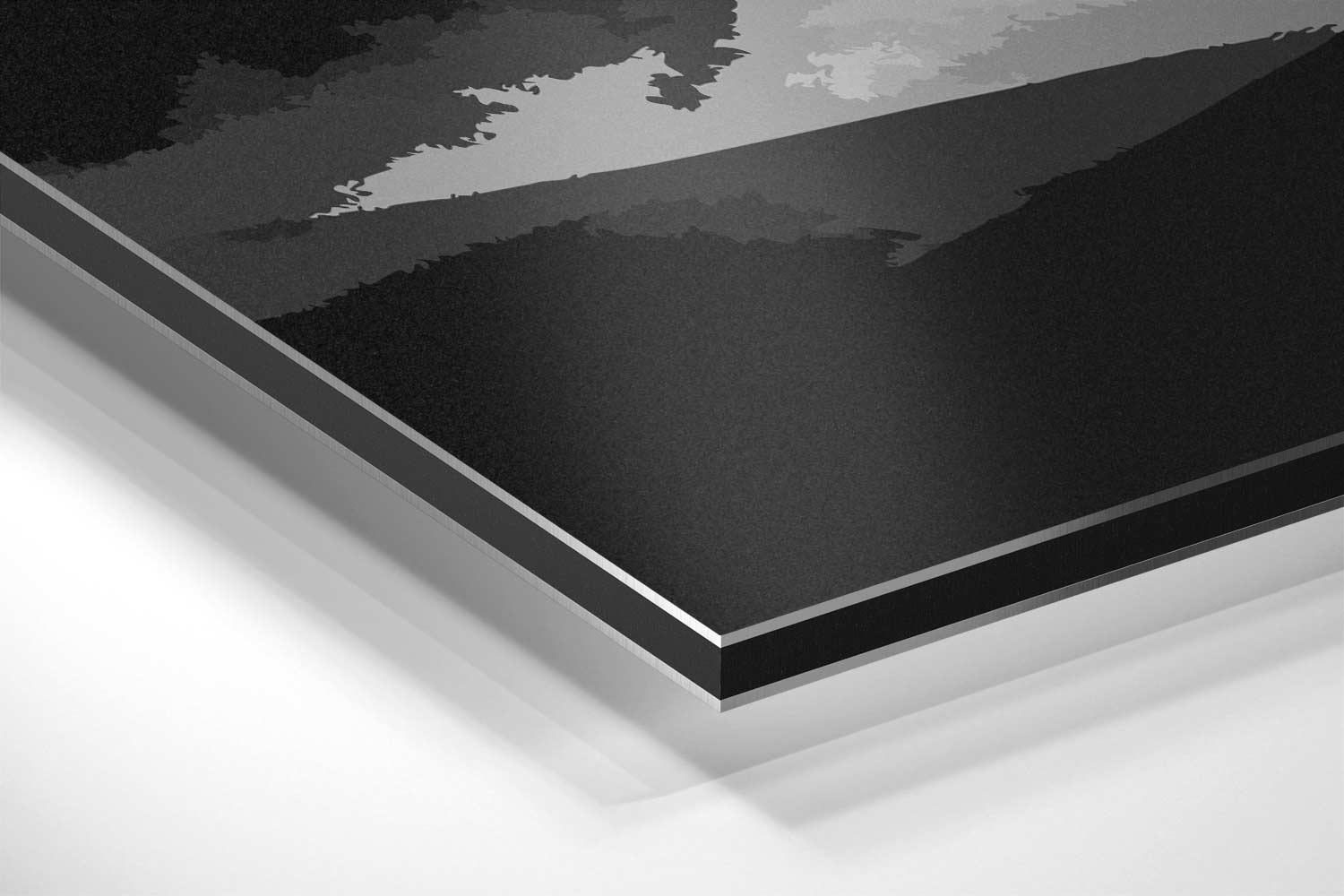 Mystieke Bergsilhouetten Kunstwerk-canvas-dibond-plexiglas-wanddecoratie-WallArtistic