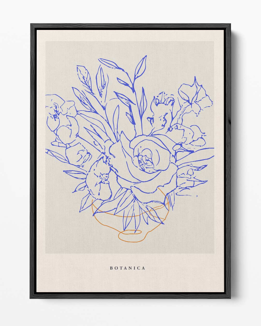 Botanica Bloemenschets Kunstwerk-canvas-dibond-plexiglas-wanddecoratie-WallArtistic
