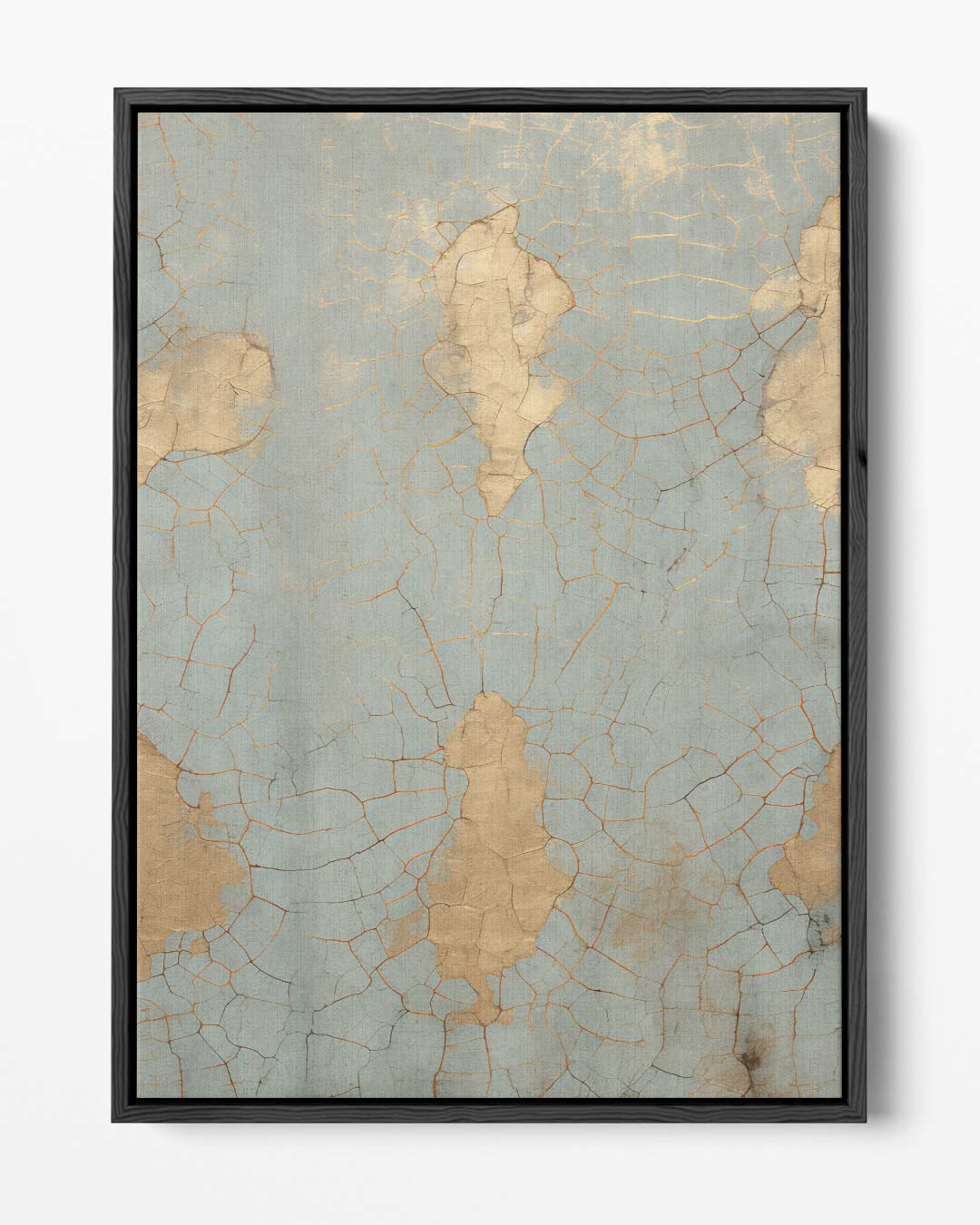 Blauwe Goudbreuk Kunstwerk-canvas-dibond-plexiglas-wanddecoratie-WallArtistic