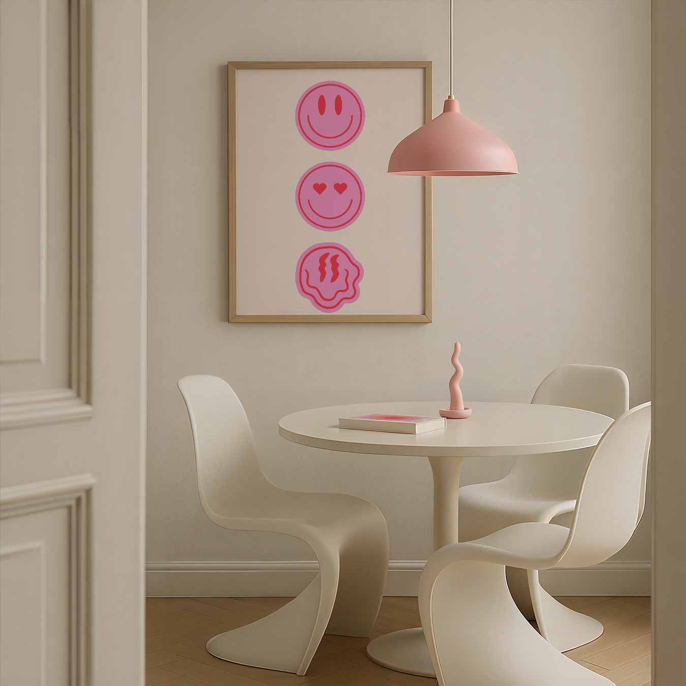 Kleurrijke Emoticon Vibes Poster