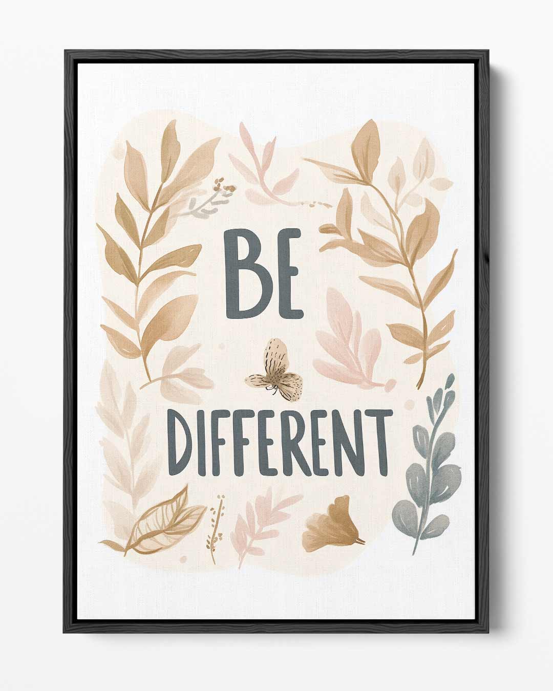 Be Different Bladeren Kunstwerk Kunstwerk-canvas-dibond-plexiglas-wanddecoratie-WallArtistic