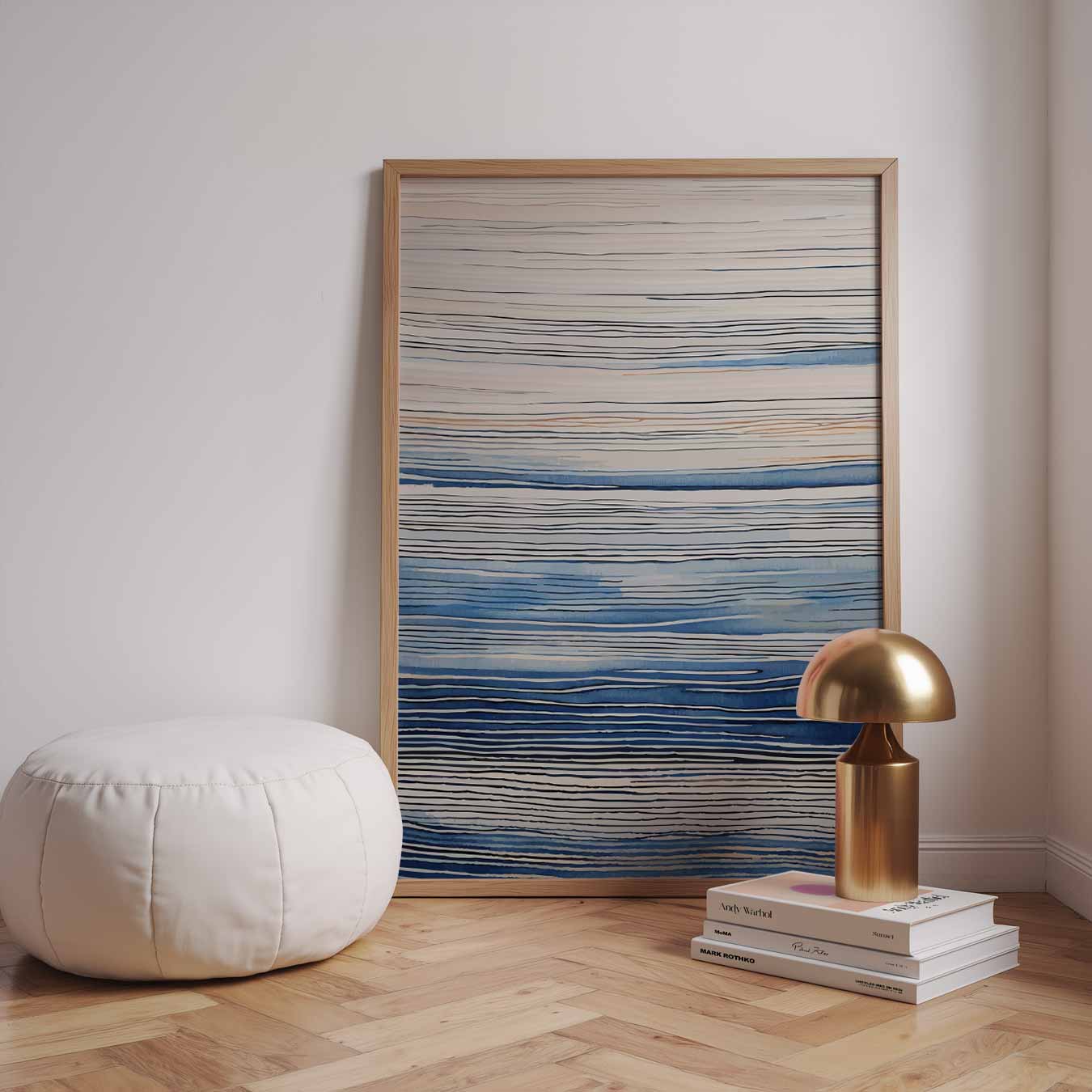 Golvende Oceanen Abstracte Poster