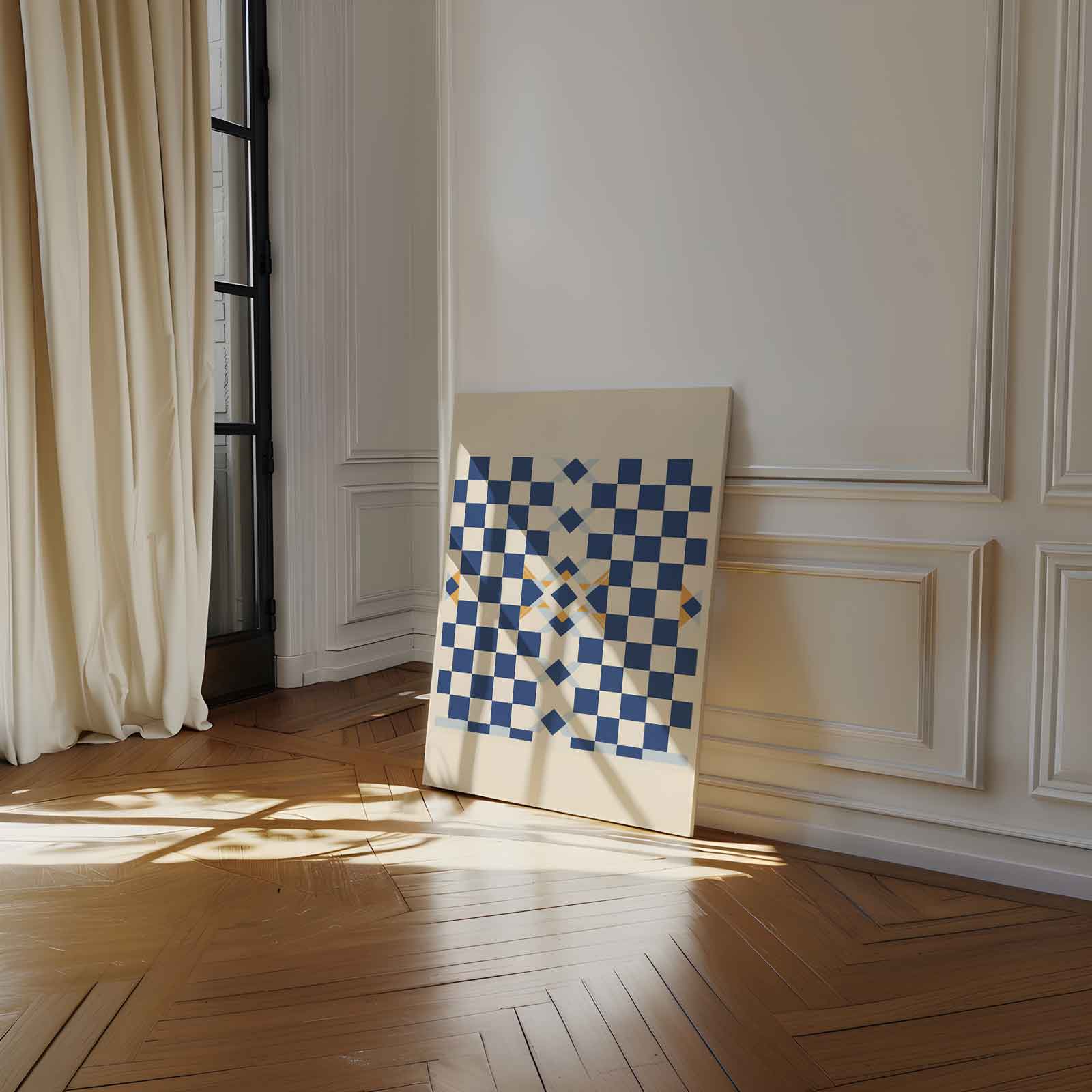 Geometrisch Schaduwspel Kunstwerk-canvas-dibond-plexiglas-wanddecoratie-WallArtistic