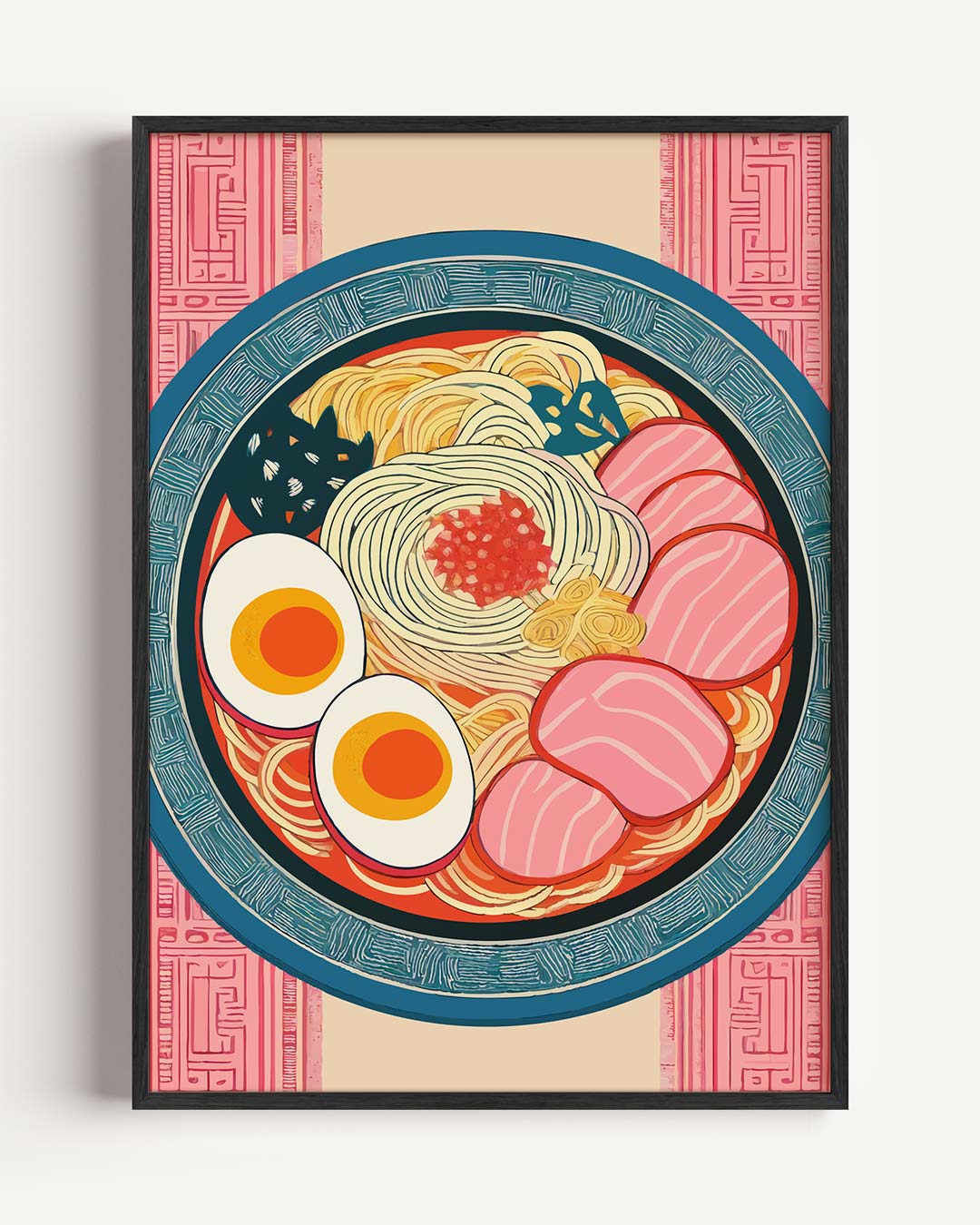 Kleurrijke Ramen Kunstposter