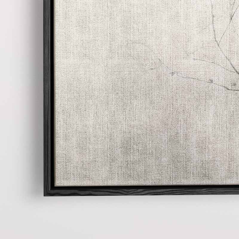 Minimalistische Natuur Schets Kunstwerk-canvas-dibond-plexiglas-wanddecoratie-WallArtistic