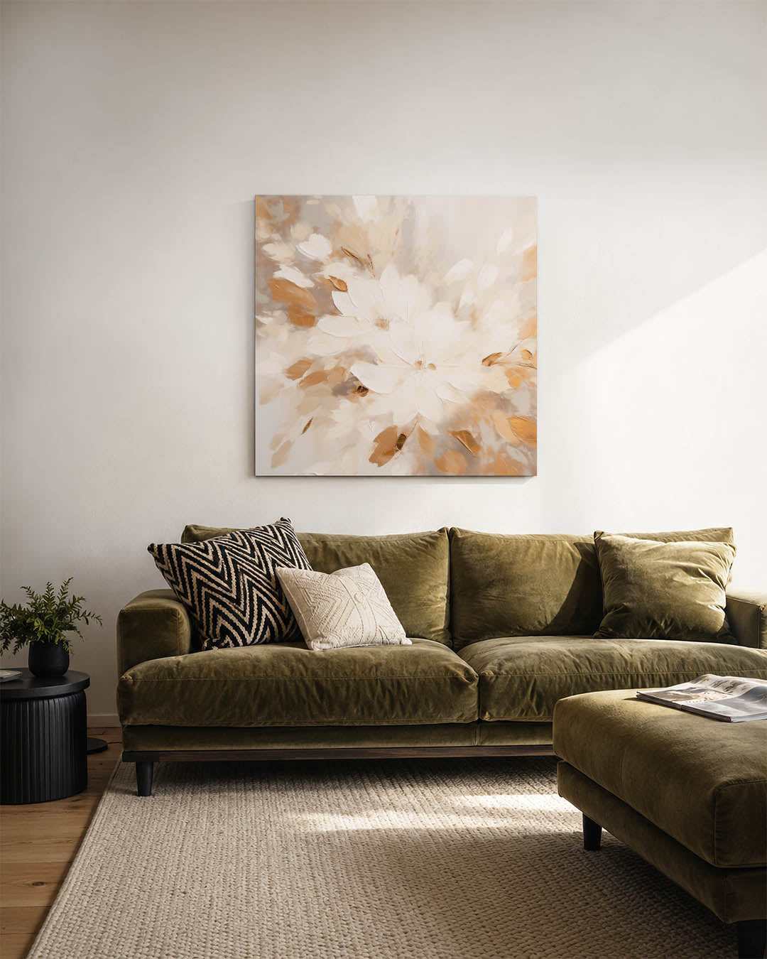 Bloemrijke compositie Kunstwerk