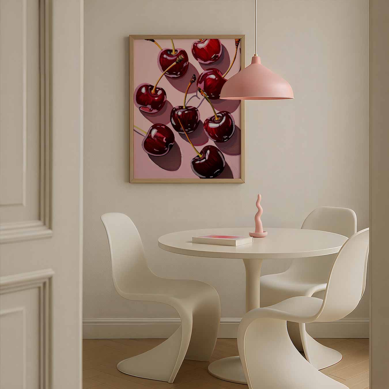 Kersen op Zomerse Tafel Poster