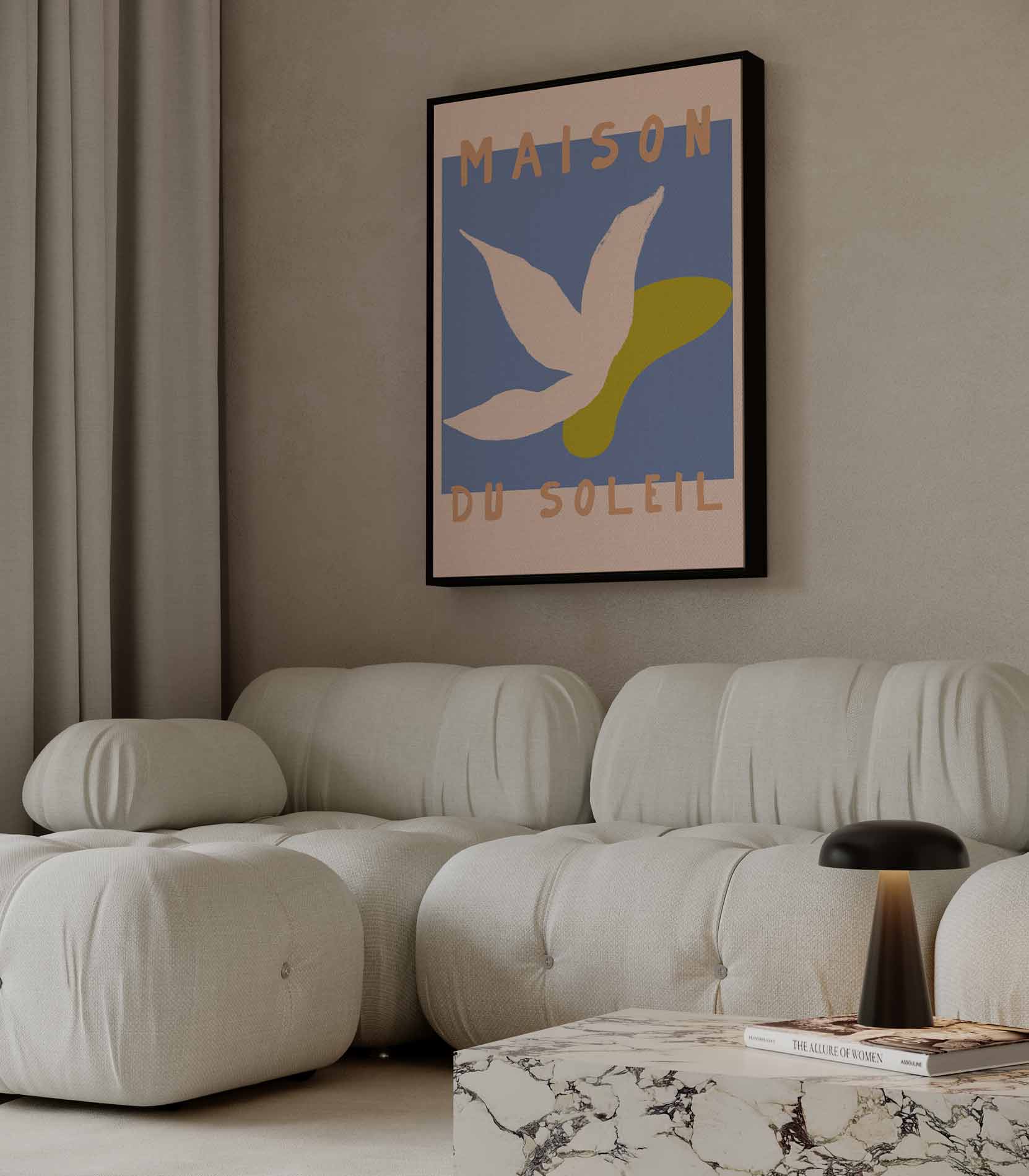 Zonsondergang Bloem Kunstwerk-canvas-dibond-plexiglas-wanddecoratie-WallArtistic