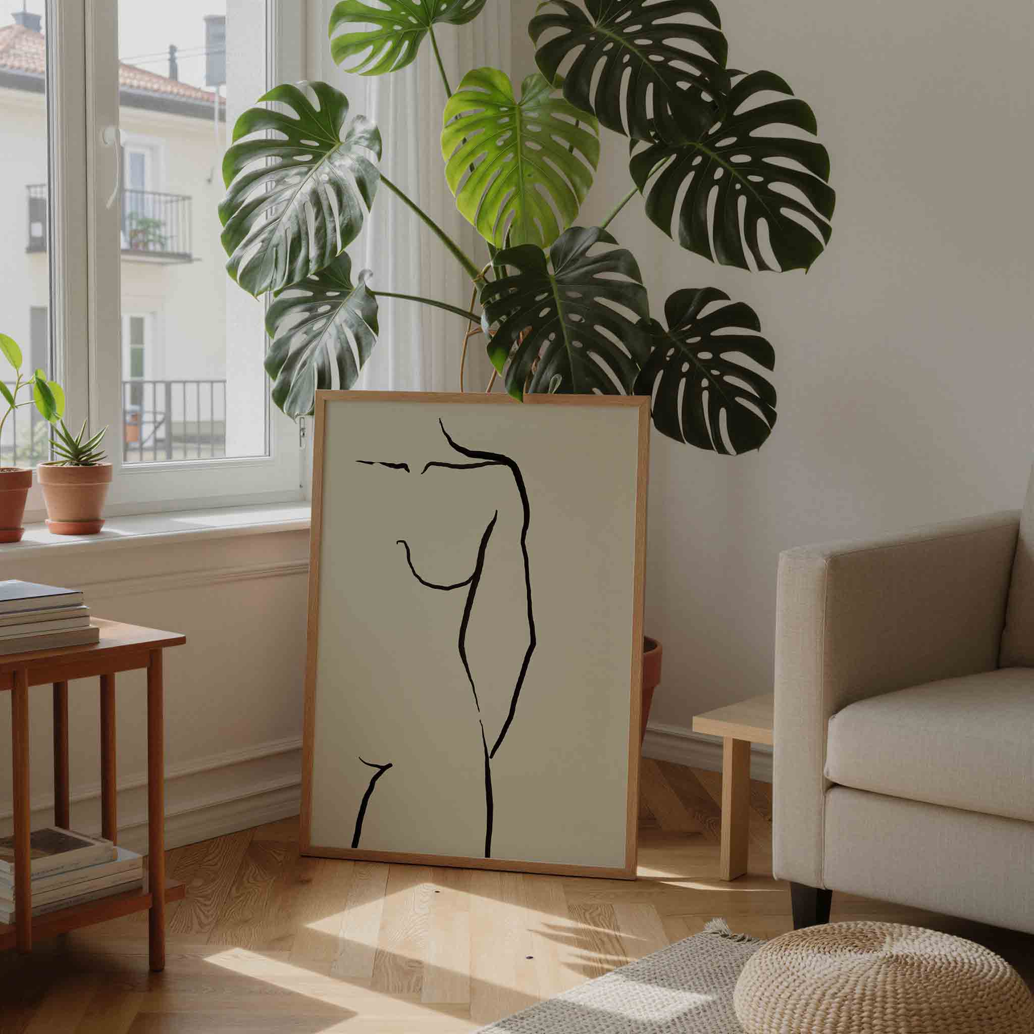 Minimalistische figuur Poster