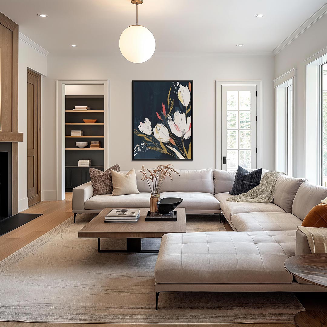 Bloemrijke compositie Kunstwerk