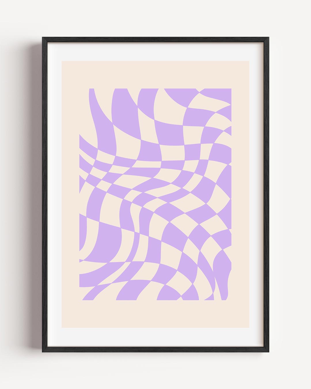 Vloeiende Pastelraster Poster-WallArtistic