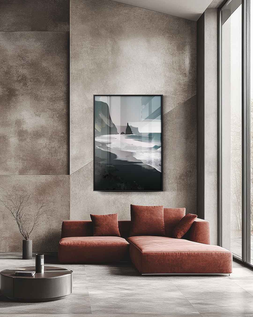 Mystieke Kustlijn Kunstwerk-canvas-dibond-plexiglas-wanddecoratie-WallArtistic