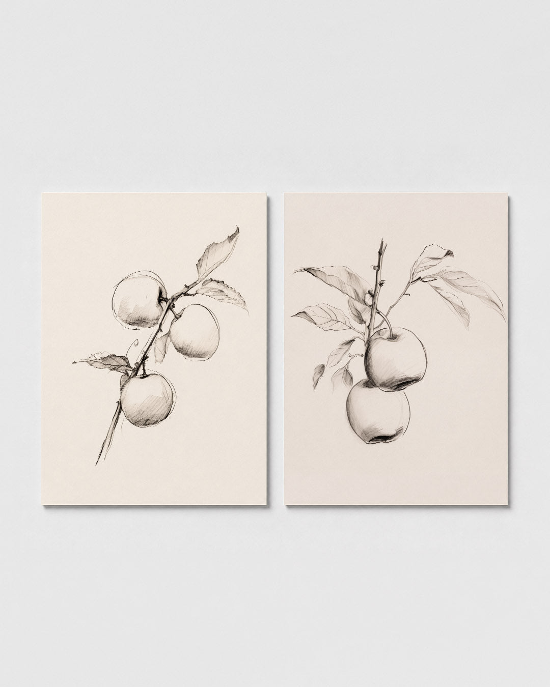 Lijnenspel en vruchten Posterset