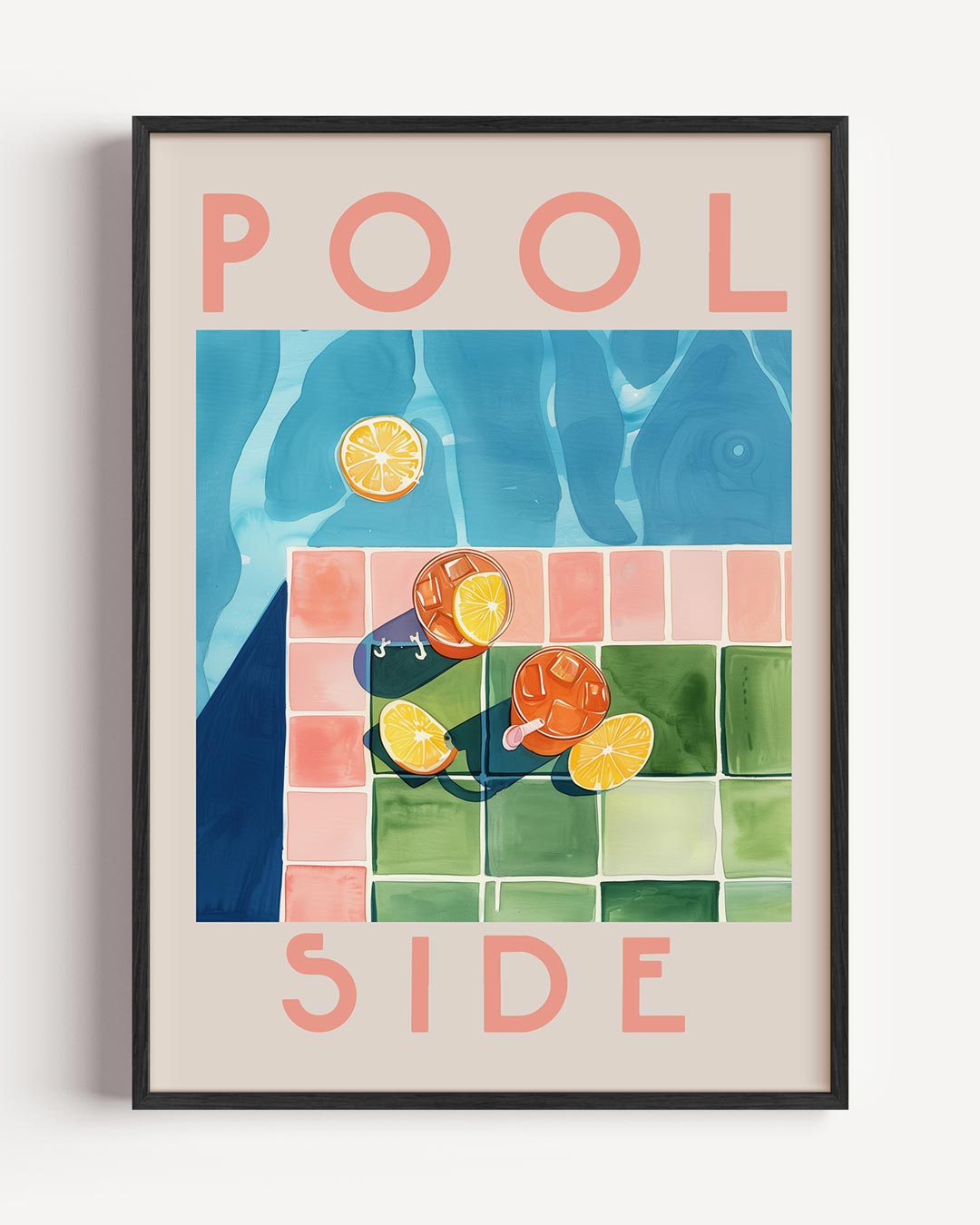 Poolside Summer Vibes Poster-WallArtistic