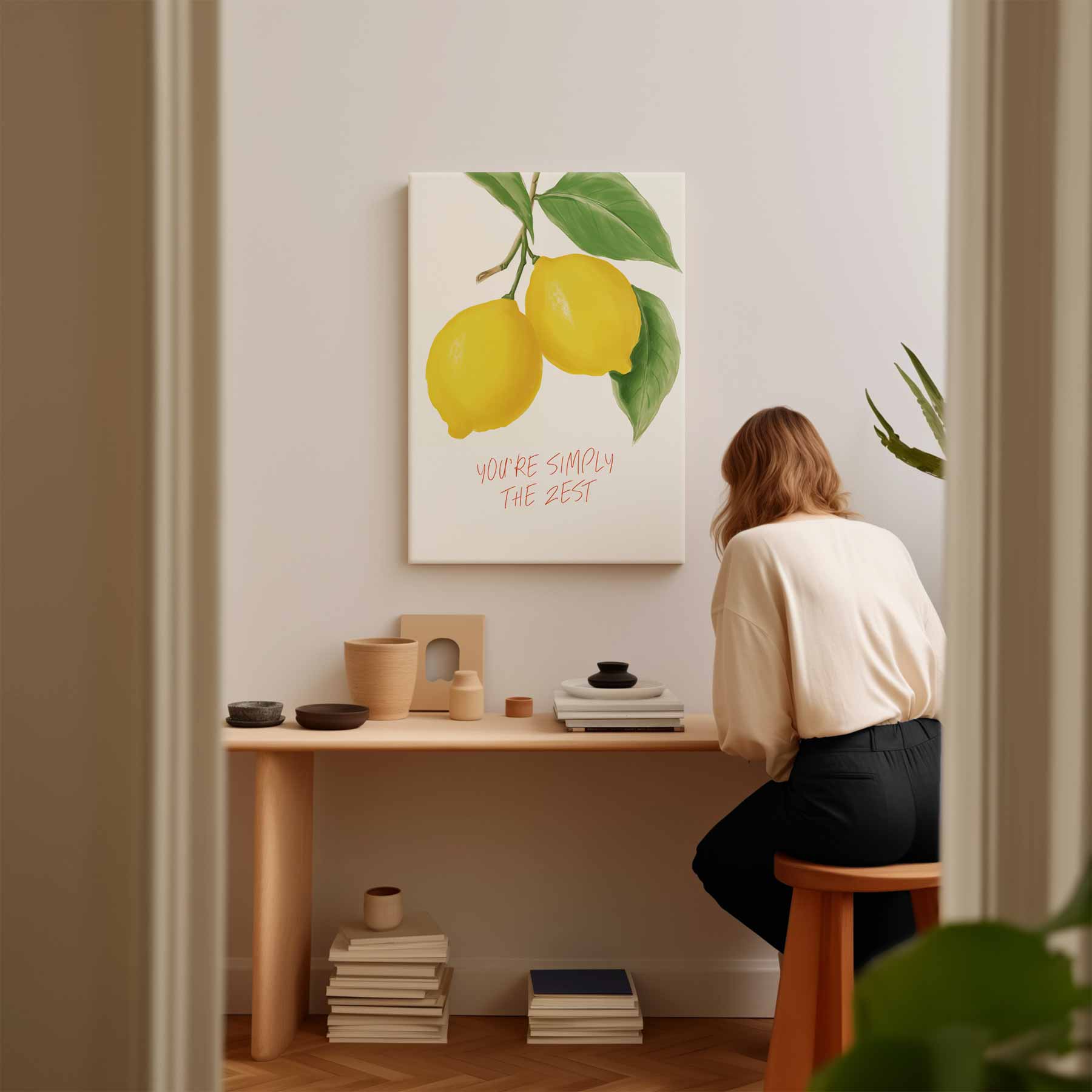 Frisse Citroenvibes Poster