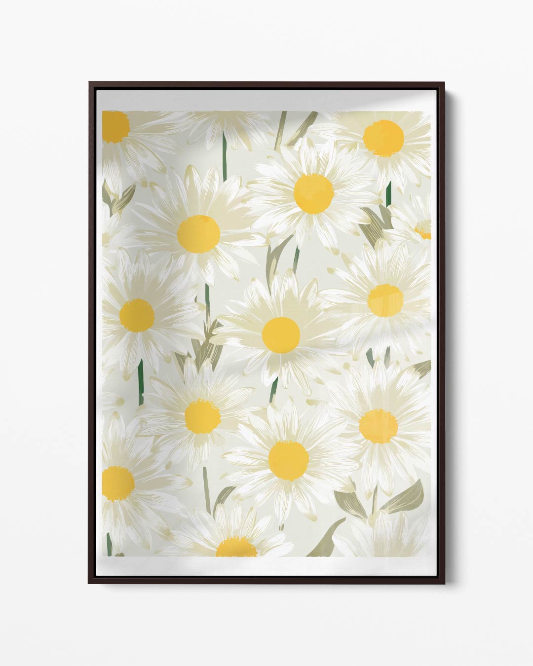 Frisse Madeliefjes Print Kunstwerk-canvas-dibond-plexiglas-wanddecoratie-WallArtistic
