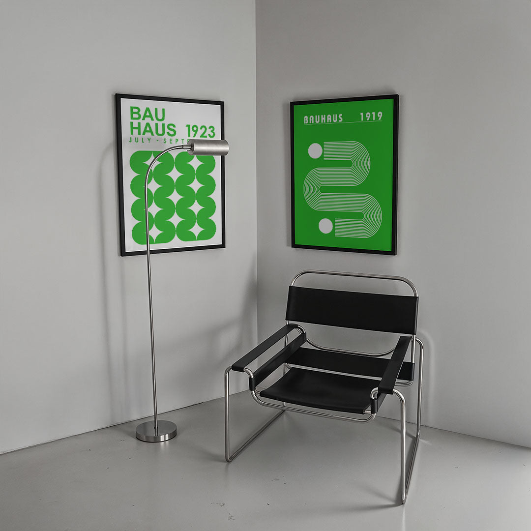 Groene vormritme Posterset