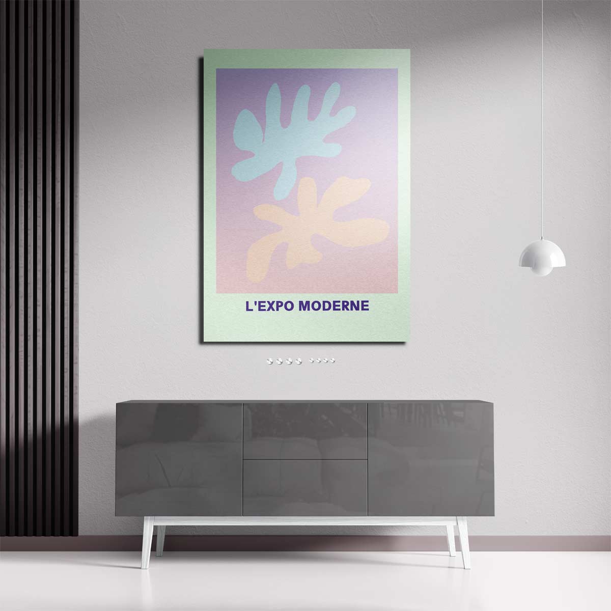 Abstracte Pastel Compositie Kunstwerk-canvas-dibond-plexiglas-wanddecoratie-WallArtistic