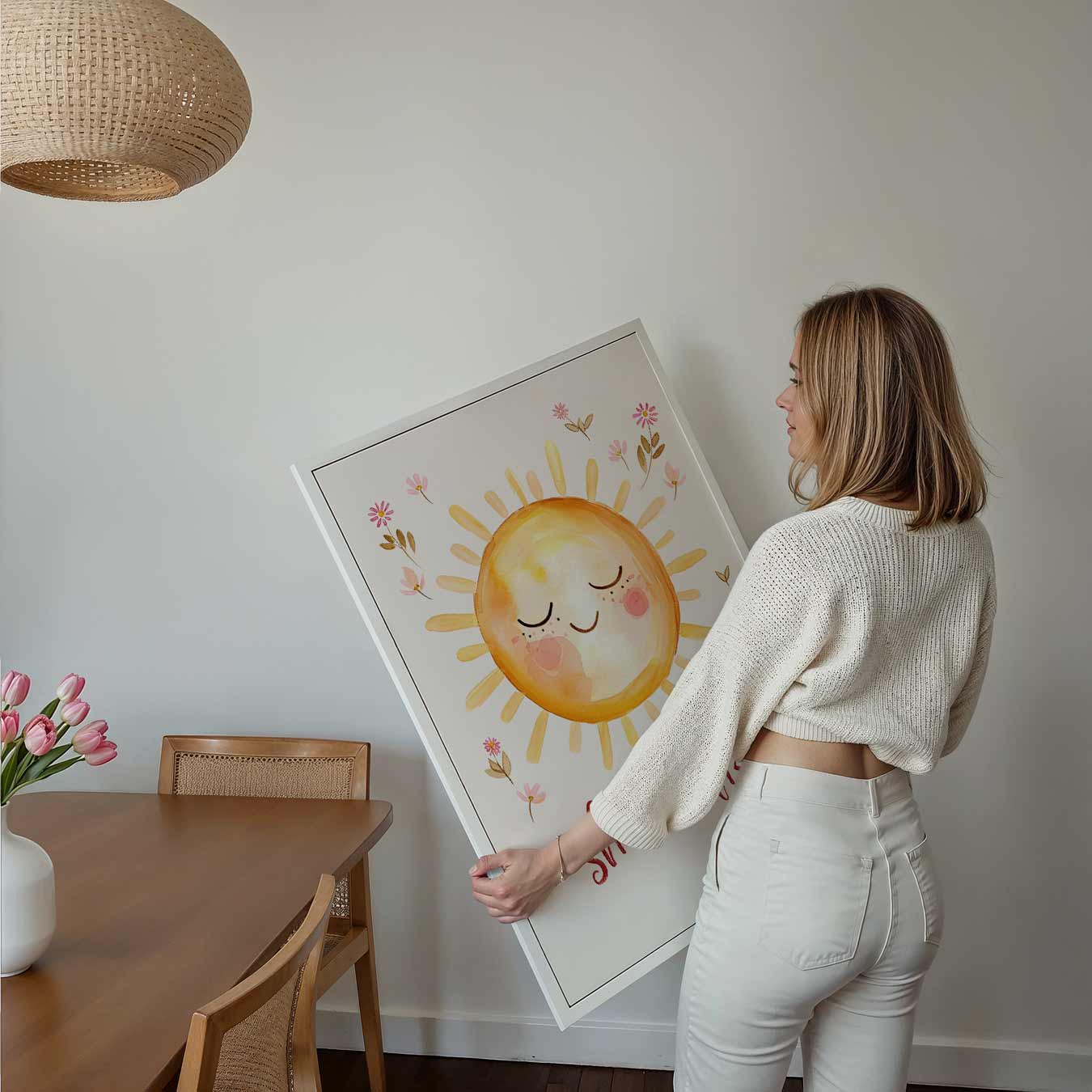 Stralende Zon Bloemenposter