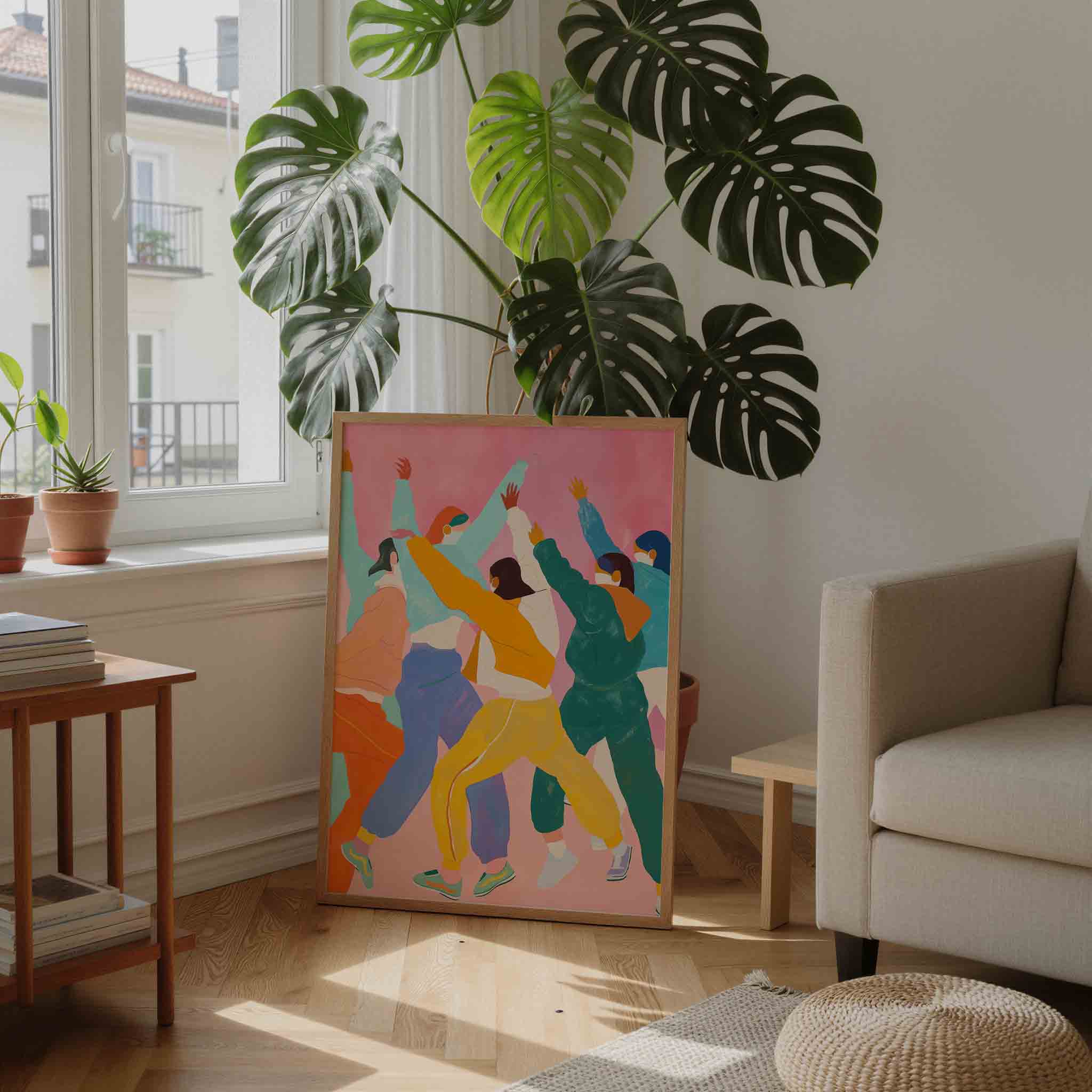 Dansende figuren Poster