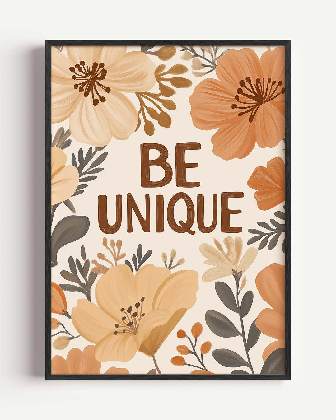 Bloemige Motivatieposter