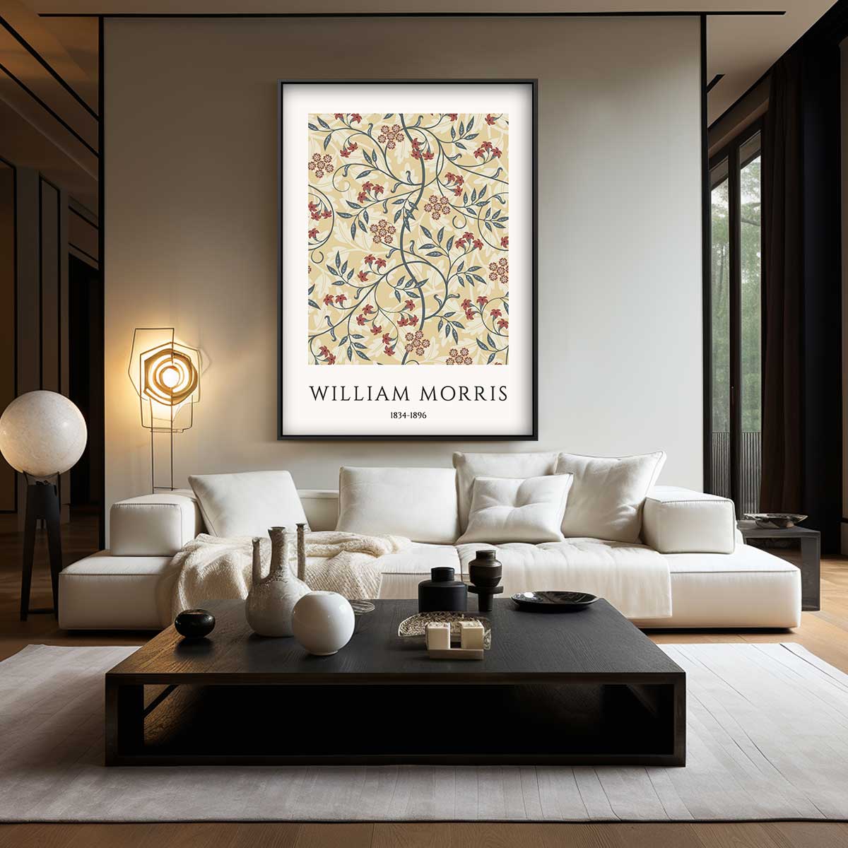 William Morris Botanische Patronen Kunstwerk-canvas-dibond-plexiglas-wanddecoratie-WallArtistic