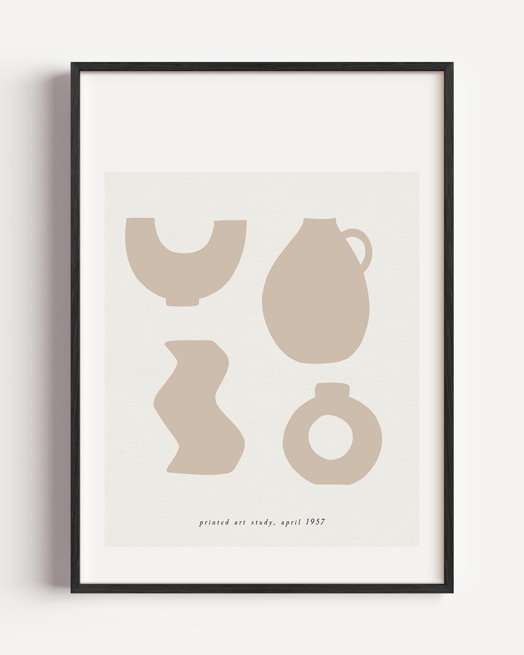 Tijdloze Keramiek Silhouetten Poster-WallArtistic