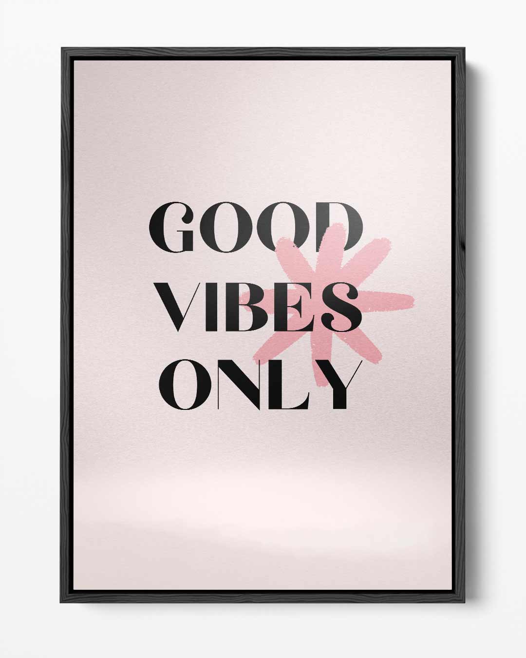 Good Vibes Only Poster Kunstwerk-canvas-dibond-plexiglas-wanddecoratie-WallArtistic