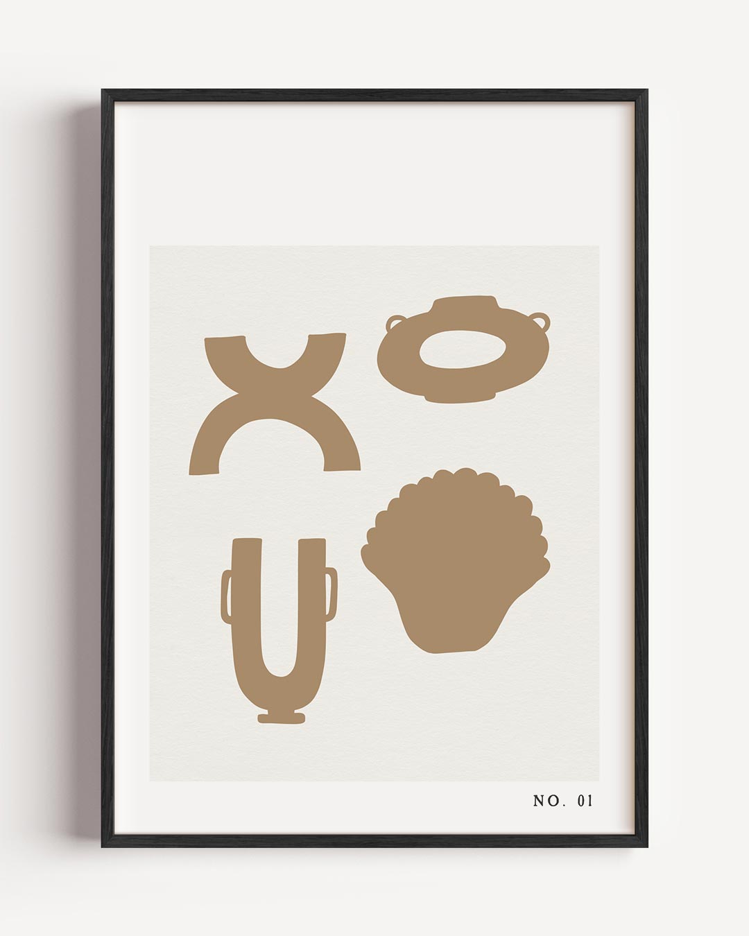 Stijlvolle Vormen Wandposter-WallArtistic