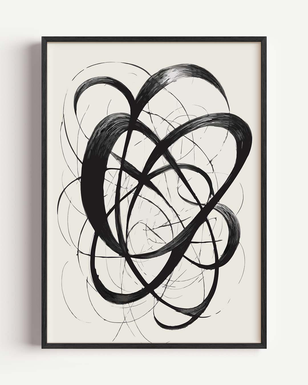 Abstracte Kalligrafie Expressie Poster