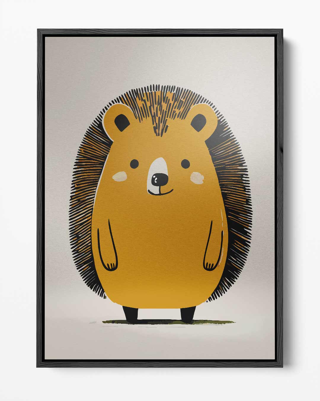 Schattige Egel Illustratie Kunstwerk-canvas-dibond-plexiglas-wanddecoratie-WallArtistic