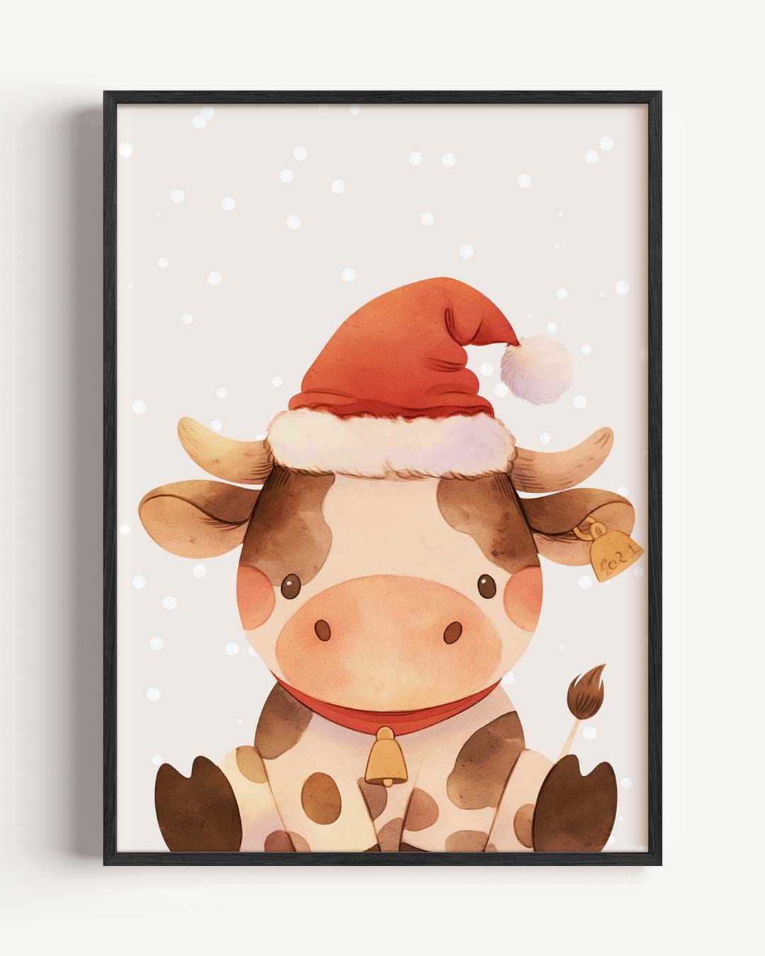Kerstkoe Feestposter