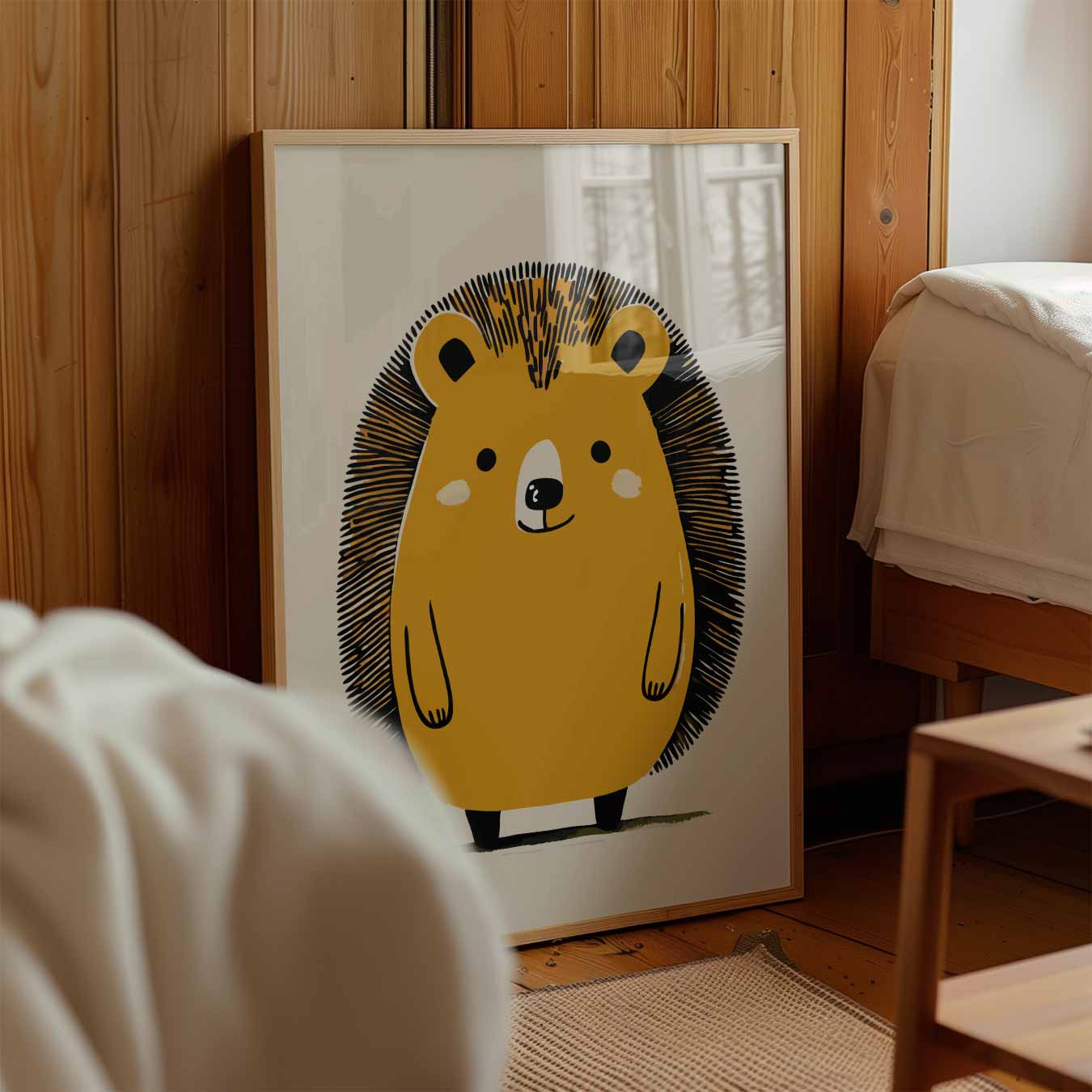 Schattige Egel Illustratie Poster