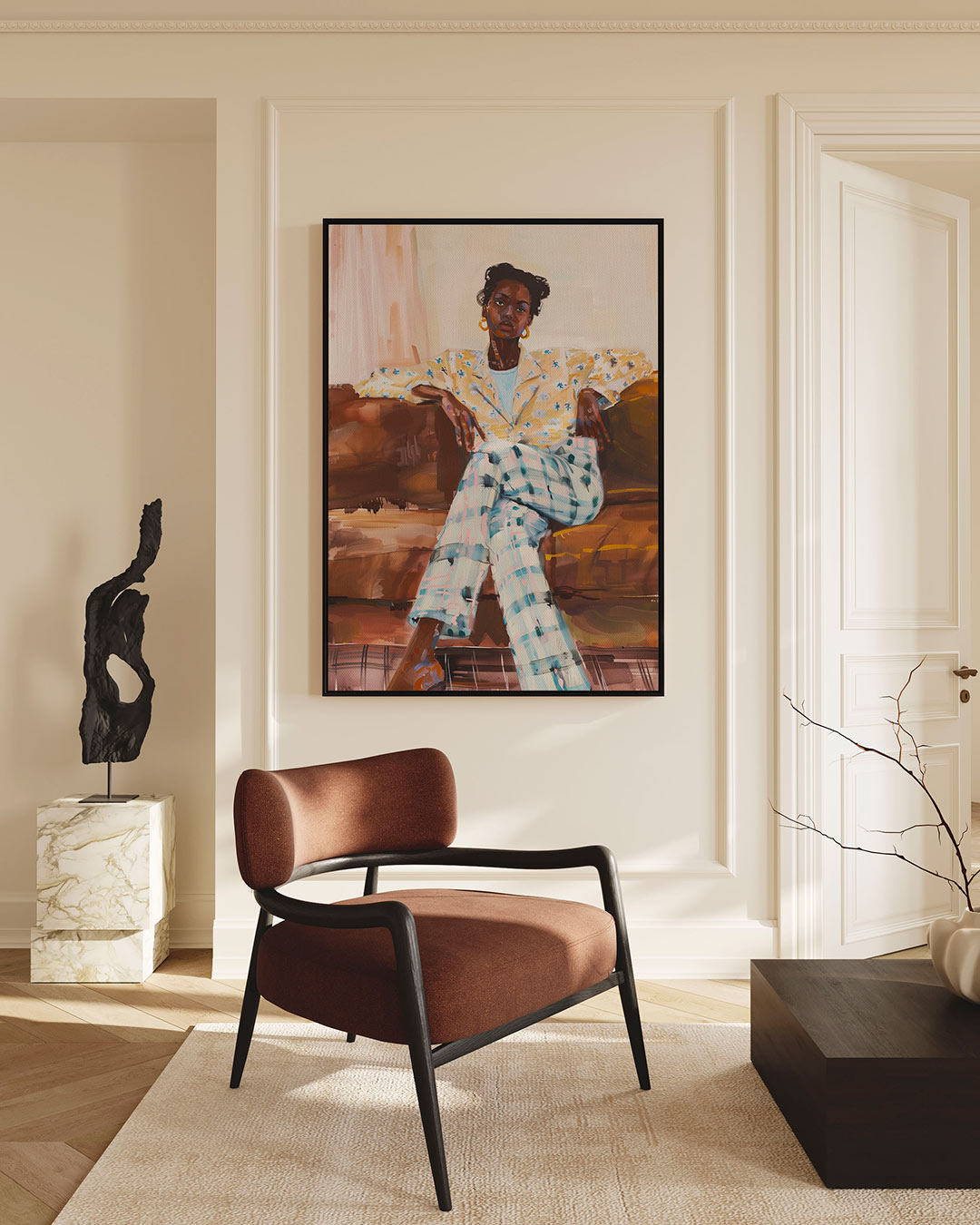 Portret compositie Kunstwerk