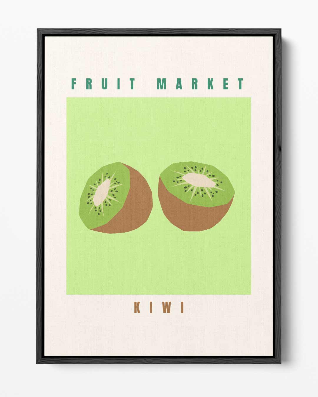 Kleurige Kiwi Kunstprint Kunstwerk-canvas-dibond-plexiglas-wanddecoratie-WallArtistic