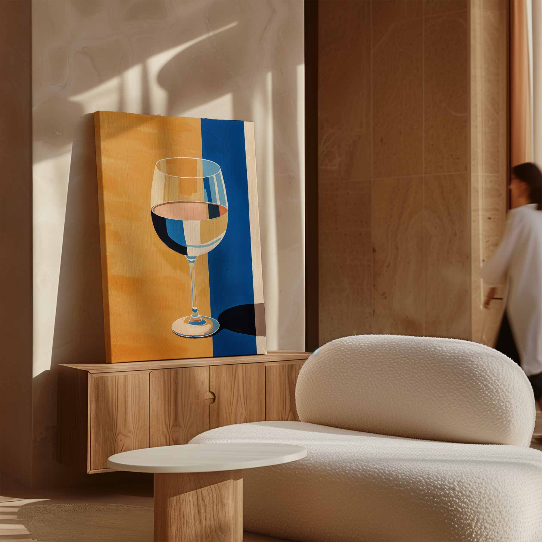 Glas in Kleurenspel Kunstwerk-canvas-dibond-plexiglas-wanddecoratie-WallArtistic