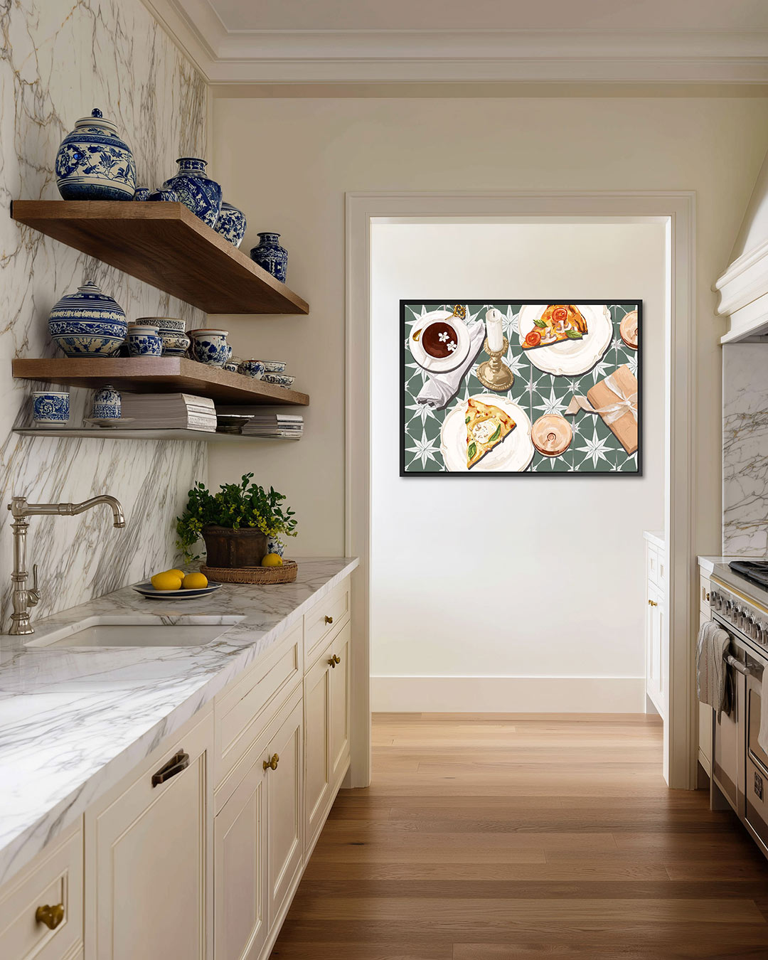 Eettafel compositie Kunstwerk