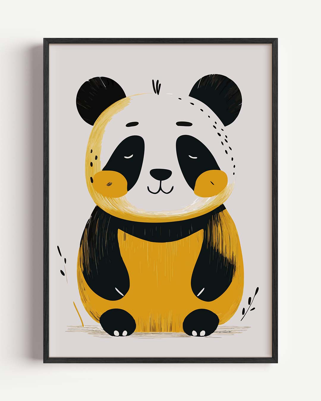 Schattige Panda Illustratie Poster