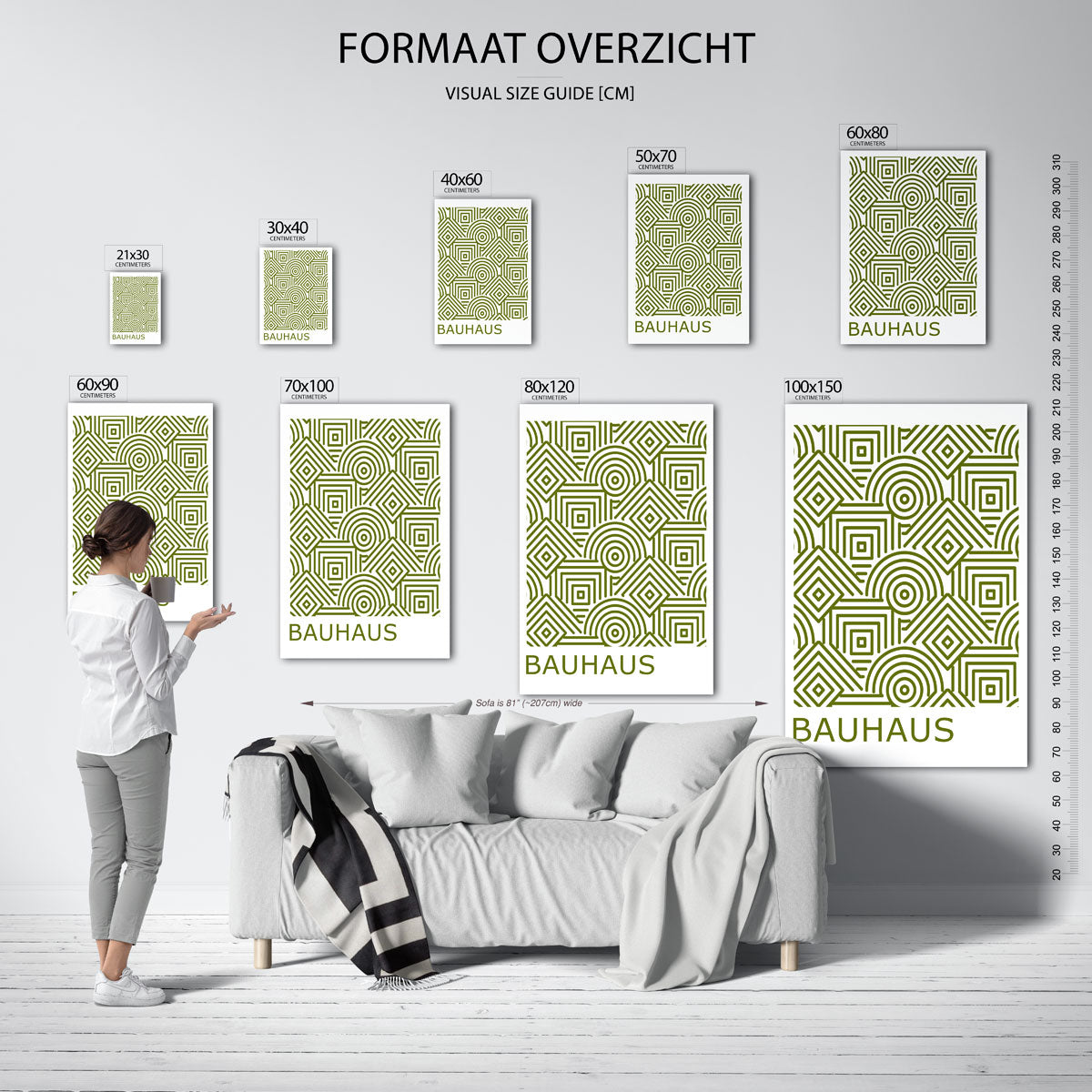 Lijnen en patronen Poster