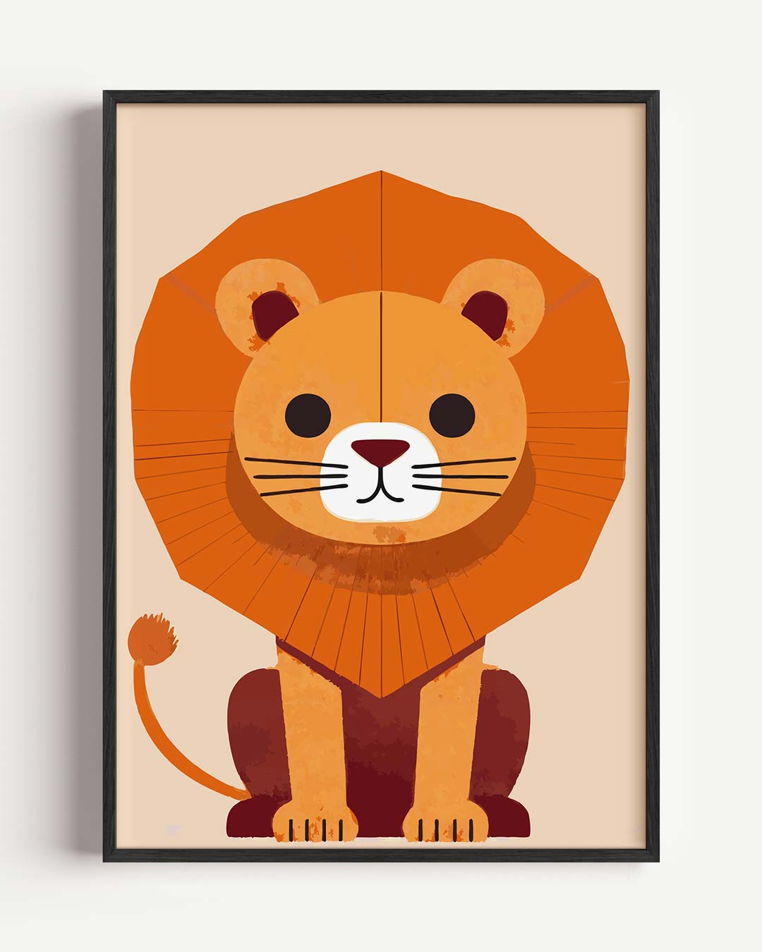Schattige Leeuwenposter