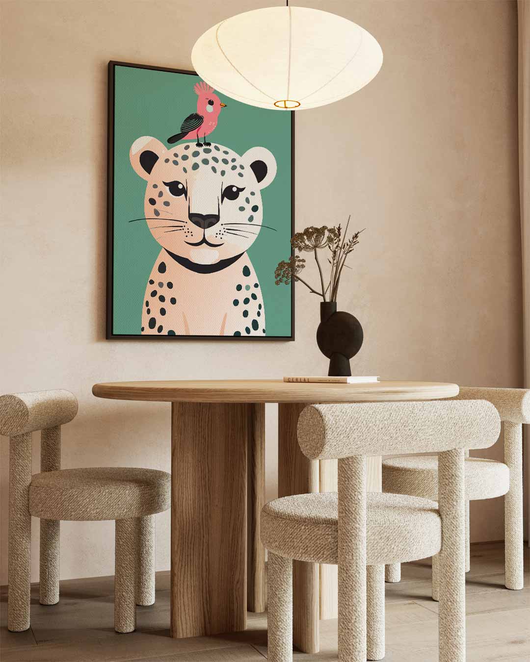 Vrolijke Vrienden in de Jungle Kunstwerk-canvas-dibond-plexiglas-wanddecoratie-WallArtistic