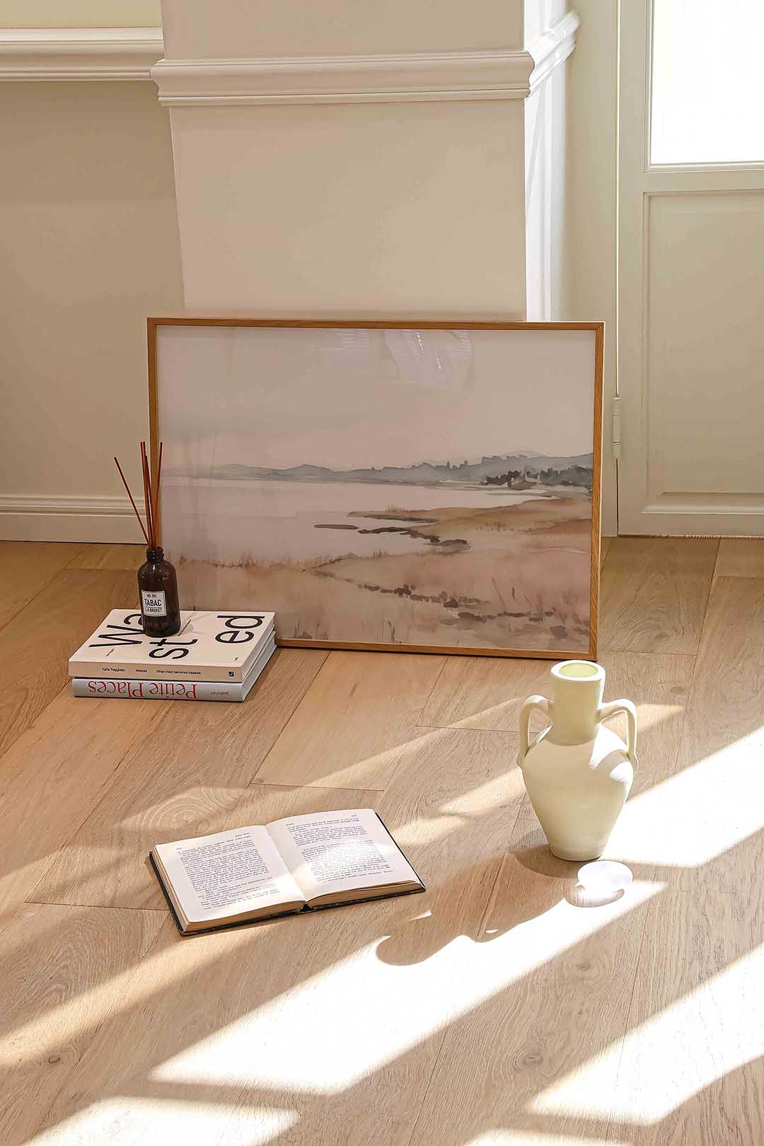 Landschap met heuvels Poster