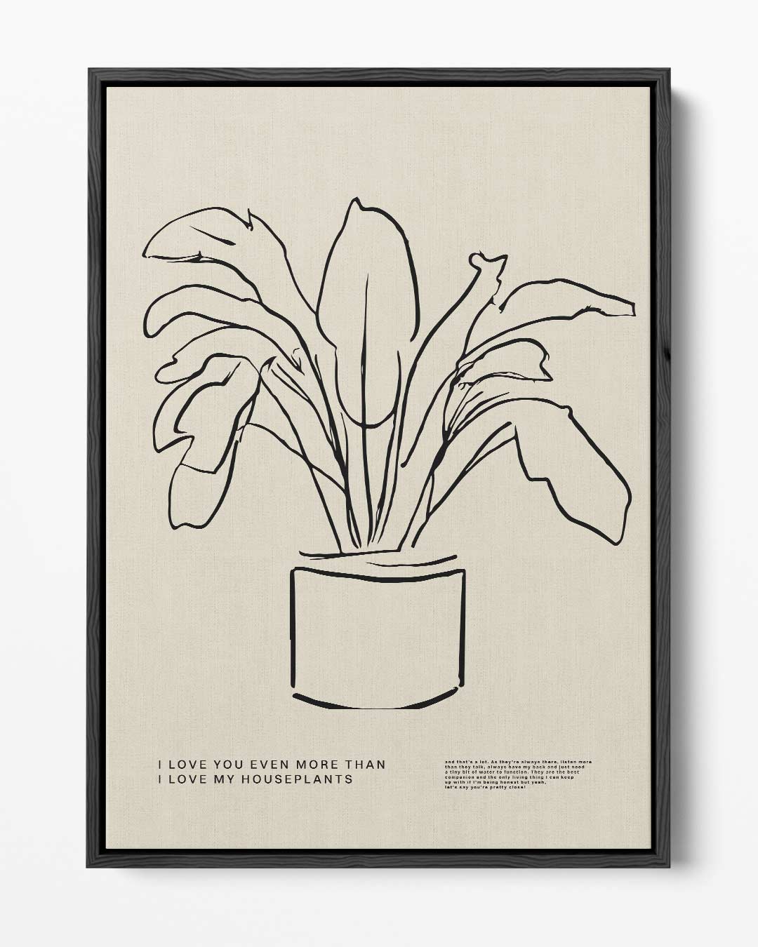 Liefde voor Kamerplanten Poster