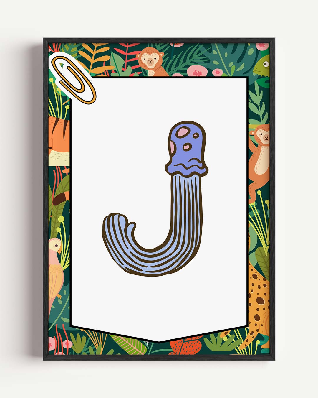 Speelse Jungle Dieren Poster